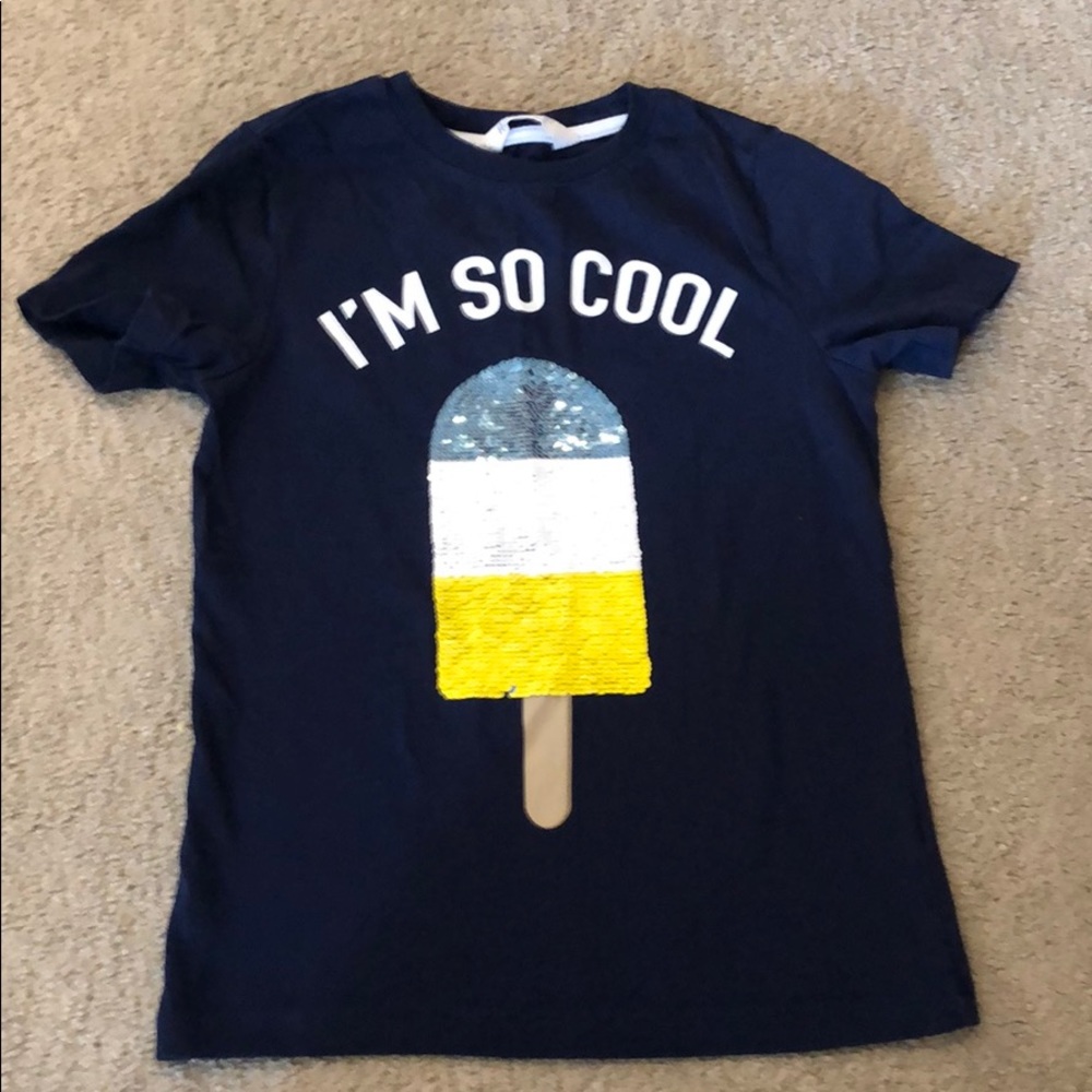 Boys shirt with sequins that flip